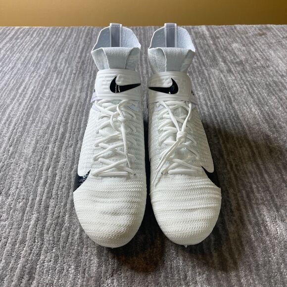 Nike Alpha Menace Elite 2 Football Cleats Mens 13 White Flyknit AO3374-101